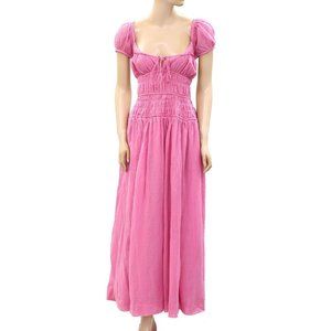 Free People Pink Midi Dress